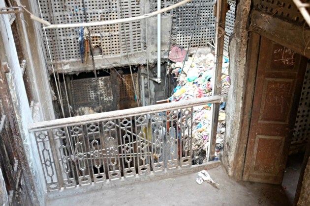Empress Market - The house opposite Empress Market which gave us an all encompassing view