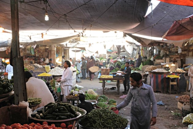 Empress Market - The hustle bustle of vegetable section