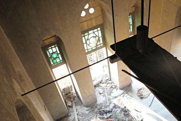 Empress Market - view from the staircase inside clock tower