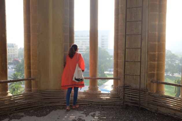 Frere Hall - The photograhper looks from the main tower