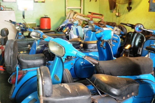 9 - Various models of Vespas inside Abdullah showroom