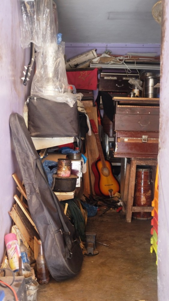 3 - Waheed has a tiny shop which is stocked with various music instruments