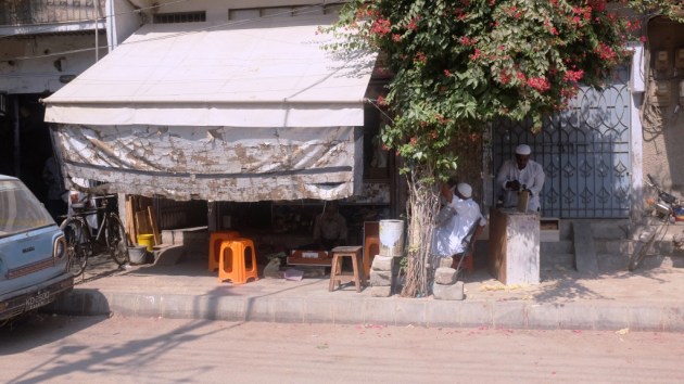 3 - Waheeds music shop is tucked between a house and welding shop