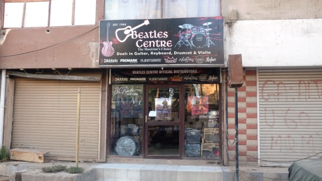 4 - Beatles Music shop entrance on Jheel Park road